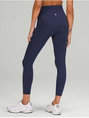 Lululemon Power Thru High-Rise Tight 25" Night Sea navy blue 16 leggings